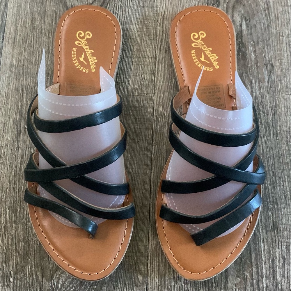 Seychelles Leather Strappy Sandal Women’s Size 8.5